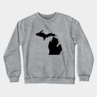 Michigan Black Crewneck Sweatshirt